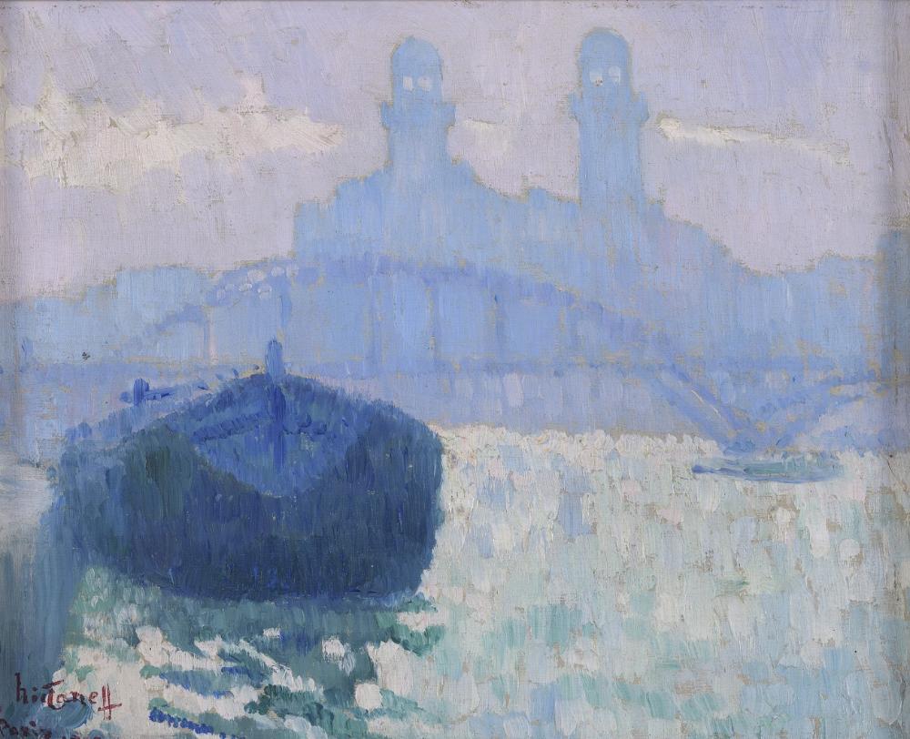 Никола Танев, „Трокадеро“, 1913, маслени бои, шперплат, 21,4 х 26 см, Национална галерия