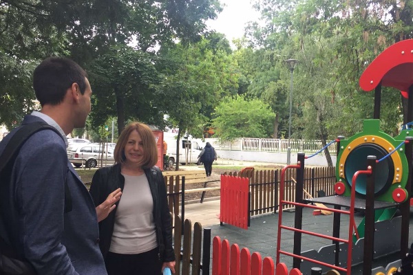 До края на юни приключва обновяването на градина „Йоан Павел II“