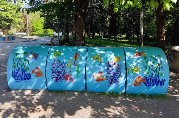 Морски мотиви на детска площадка в Южен парк