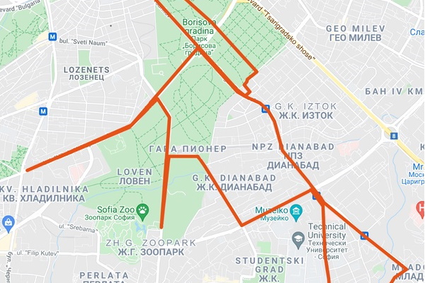 Организация на движението във връзка с провеждането на Софийски полумаратон  “Run for Europe” на 15.05.2022 г.