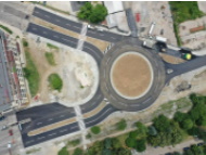 Отворено е за движение новоизграденото кръгово кръстовище на бул. „Андрей Ляпчев“ и бул. „Кл. Охридски“