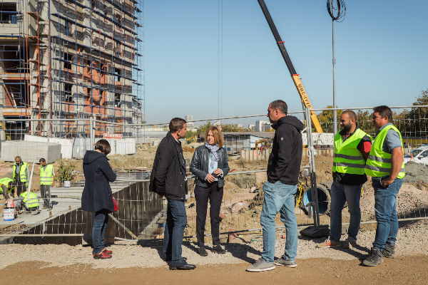 Кметът на София Йорданка Фандъкова и зам.-кметът Ангел Джоргов провериха строителните дейности по изграждането на ул. 