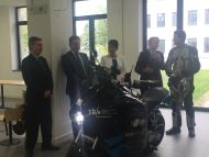 Зам.-кметът на София Дончо Барбалов присъства на представянето на електрически туристически мотоциклет