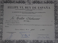 Зам.-кметът Тодор Чобанов бе отличен с Кръст на ордена на Изабела Католичката