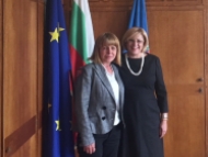 Кметът на София Йорданка Фандъкова се срещна с комисаря по регионална политика Корина Крецу