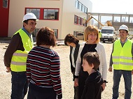 Mayor Fandakova inspected the construction of a school sports hall in the 149th school in the district of 