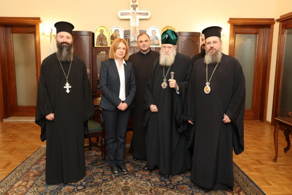 Негово Светейшество Българският патриарх Неофит прие днес кмета на София Йорданка Фандъкова