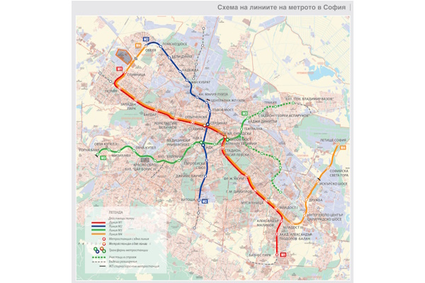 Предстои изграждането на разширението на метрото през „Слатина“