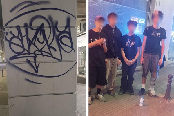 Още шестима нарушители са задържани за незаконни графити в центъра на София