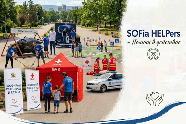 SOFia HELPers взеха участие в събитието „Шофирай със сърце и разум - преживей, научи, спаси живот“