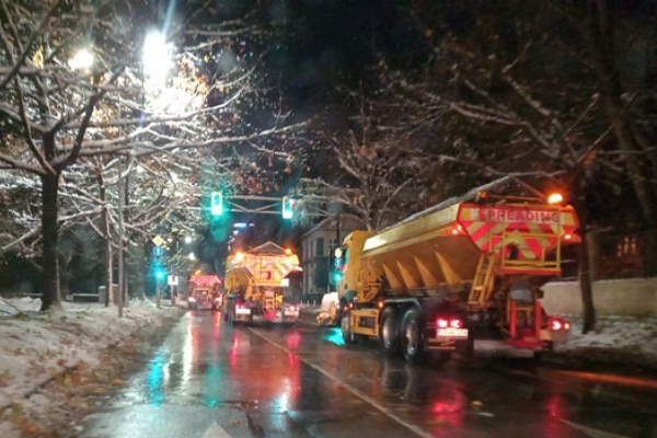 През нощта в София са извършени обработки срещу заледяване