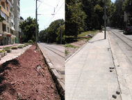 Продължава ремонта на тротоарната настилка на ул.“Краище“