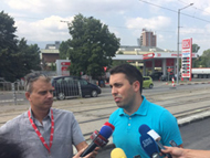 Зам.-кметът на София Евгени Крусев провери изпълнението на бул. 