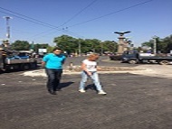 Кметът Фандъкова провери ремонта на бул.”Цариградско шосе” при Орлов мост