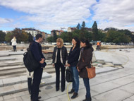 Кметът Йорданка Фандъкова провери ремонта на площад 