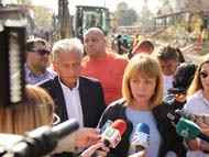 Кметът на София Йорданка Фандъкова провери реконструкцията на бул.  “Монтевидео“