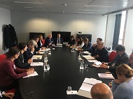 Зам.-кметът на София Йоана Христова разговаря с еврокомисаря по Околна среда Кармену Вела