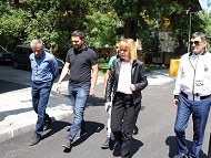 Кметът Йорданка Фандъкова провери ремонта на улица “Божана“ в кв. “Илинден“