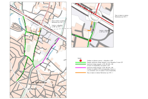 Въвежда се временна организация на движение във връзка с изграждане на канализация в кв. “Драгалевци“