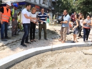 Кметът Йорданка Фандъкова провери ремонта на ул. “Солунска“