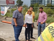 Кметът Йорданка Фандъкова провери ремонта на бул. “Христофор Колумб“