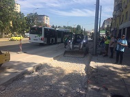 Обособено трасе за движение на градския транспорт се изгражда по бул.“Константин Величков“