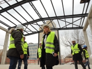Кметът Фандъкова провери строителството на новите корпуси на Първа английска гимназия