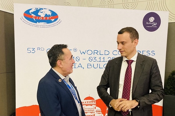 Кметът на София Васил Терзиев откри 53-я Световен конгрес и Генерална асамблея на организаторите на фестивали за фолклор и традиционни изкуства