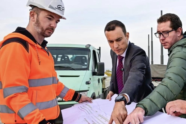 Кметът на София Васил Терзиев провери строителството на бул. “Рожен“