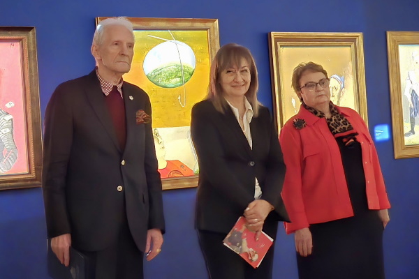 Благородна Здравкова присъства на откриването на изложба на големия български художник Емил Стойчев