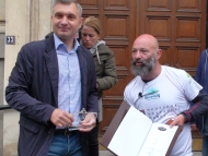 Стартира ден 7. от ултрамаратона на Краси Георгиев по трасето на Коридор № 8