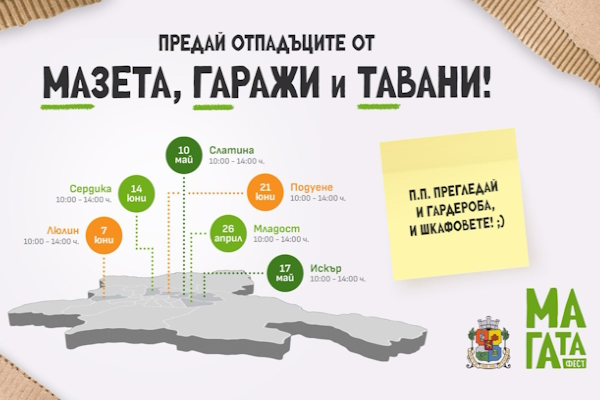 Столичната община обяви нови 6 дати за МаГаТа Фест в различни райони на София