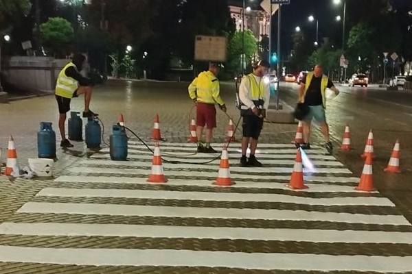 Столичната община започна обновяване на пътната маркировка за по-висока безопасност