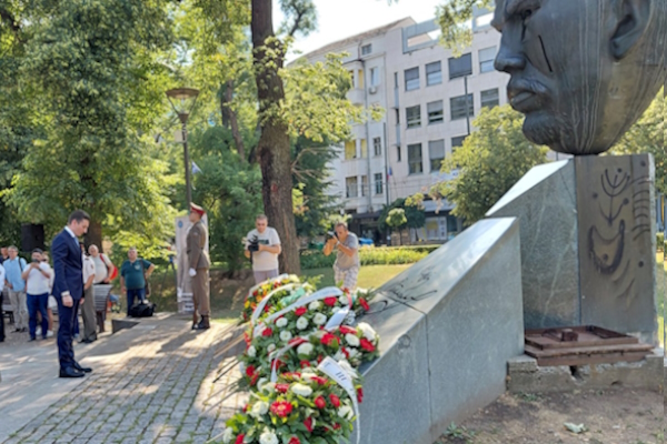 Заместник-кметът Иван Василев участва в отбелязването на 130 години от покушението над държавника Стефан Стамболов