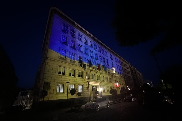 Сградата на Столичната община ще бъде осветена по повод Деня на независимостта на Украйна – 24 август