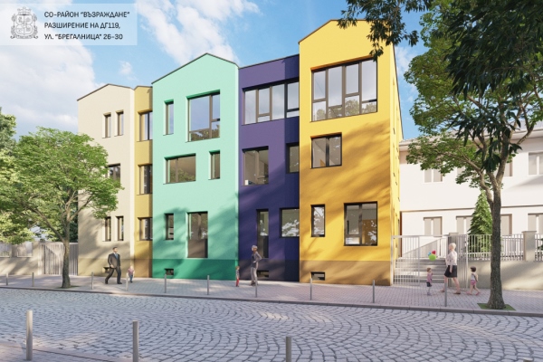 Кметът Фандъкова провери изграждането на нова сграда на Детска градина № 119 и спортна инфраструктура в 30. СУ в район „Възраждане“