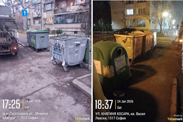 Шестнадесет сметосъбиращи камиона са на терен в “Слатина”, “Подуяне” и “Люлин” тази неделя