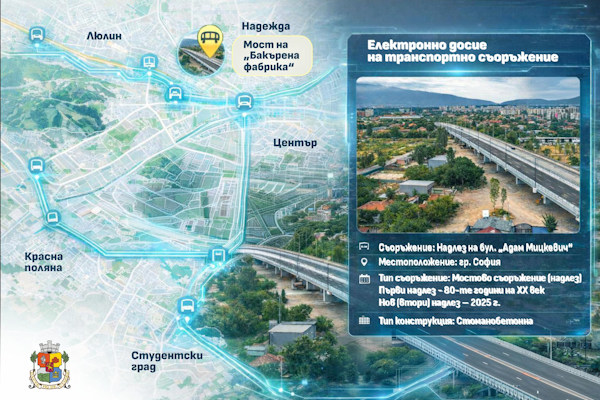 Столичната община създава електронно досие за всяко транспортно съоръжение