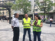 Зам.-кметът на София доц. д-р Тодор Чобанов провери ремонта на сградата на Столичната библиотека