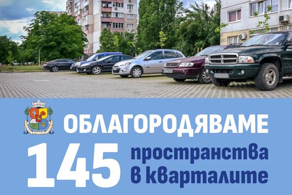 Столичната община облагородява 145 междублокови пространства