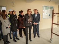 Кметът на София Фандъкова провери строителните работи на 31. ДГ в „Люлин“